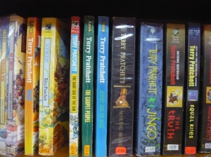Our collection of Terry Pratchett books